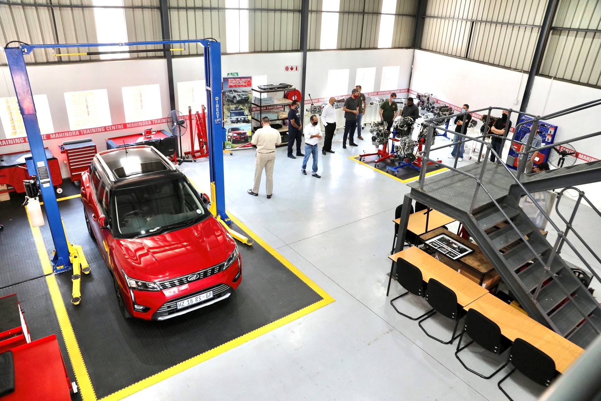 Mahindra double training in SA Mahindra technical training facility